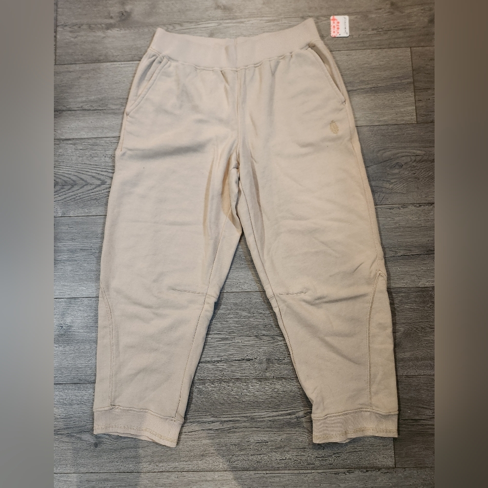Frre People Hatch Beige Maternity Jogger Pants